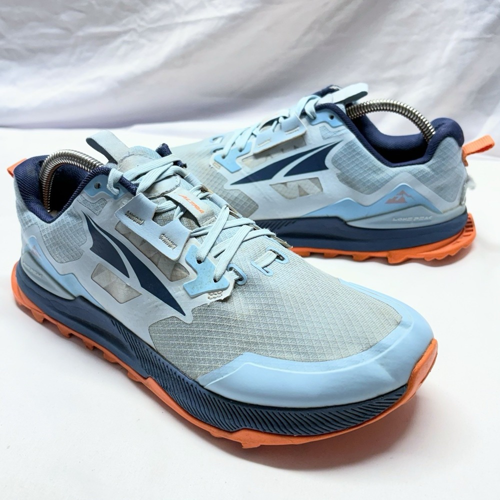 Altra Lone Peak 7 Womens US 10 EU 42 Trail Running Shoes Blue Orange AL0A7R7G480